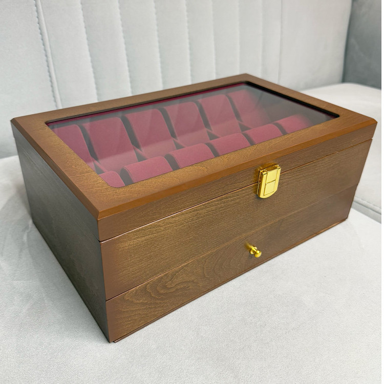 جعبه ساعت و عینک مدل WG103 | با ظرفیت ۱۲ ساعت و ۶ عینک