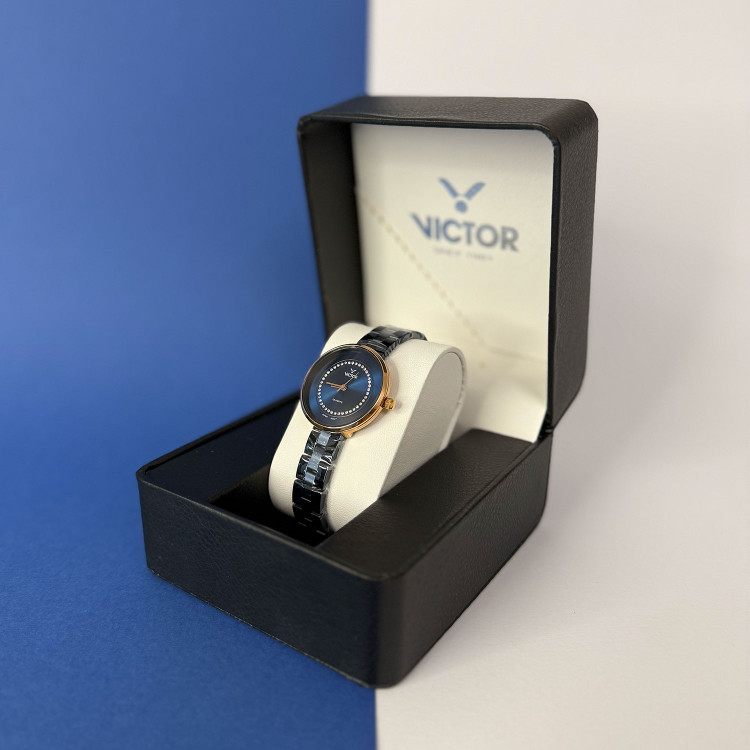 ساعت مچی عقربهای زنانه ویکتور مدل V1456-02 - اورجینال
