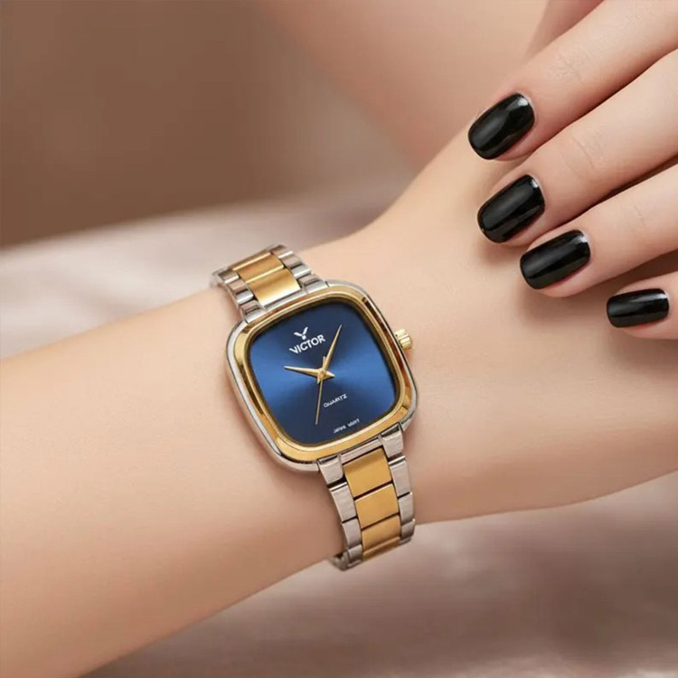 ساعت مچی عقربهای زنانه ویکتور مدل V5755-03 - اورجینال