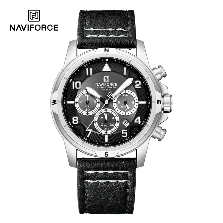 ساعت مچی عقربهای مردانه نیوی فورس مدل NF8077 S/B/B - اورجینال