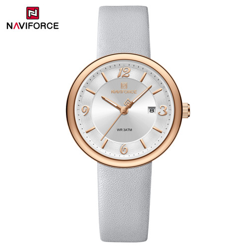 ساعت مچی عقربهای زنانه نیوی فورس مدل NF5076 RG/W/GY - اورجینال