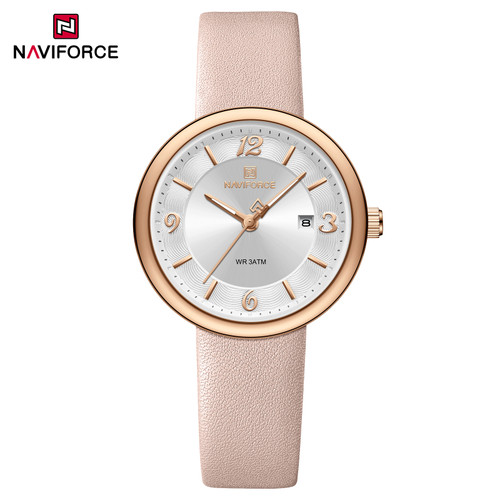 ساعت مچی عقربهای زنانه نیوی فورس مدل NF5076 RG/W/CP - اورجینال