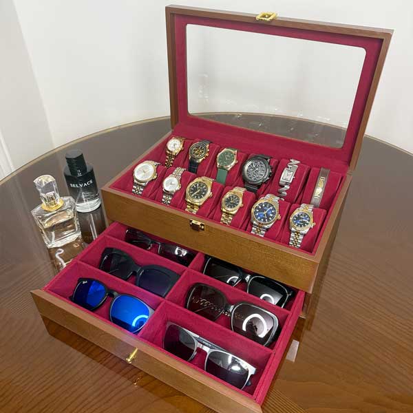 جعبه ساعت چوبی